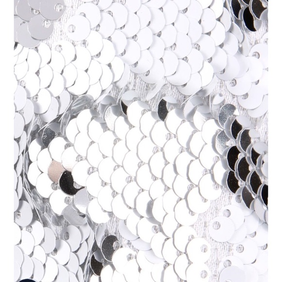 METALLIC SEQUINS BASEBALL CAP - WHITE SILVER - Picture 3 of 6